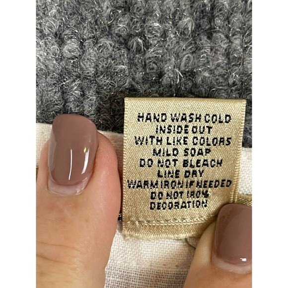 e-coi-o-gie Linen Top Women's Sz Small White w Brown, Gold, and White Embroider - Picture 3 of 9